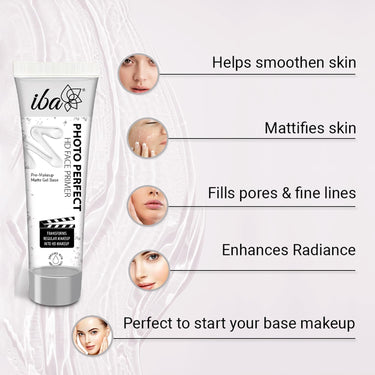 Iba Primer + Foundation + Compact Base Combo - Ivory Fair | Eid Makeup Kit Combo For Women & Girls | Long Lasting, Full Coverage Base Makeup | Vegan & Cruelty-Free